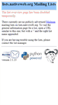 Mobile Screenshot of lists.nativeweb.org