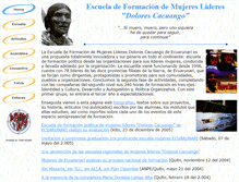 Tablet Screenshot of mujerkichua.nativeweb.org